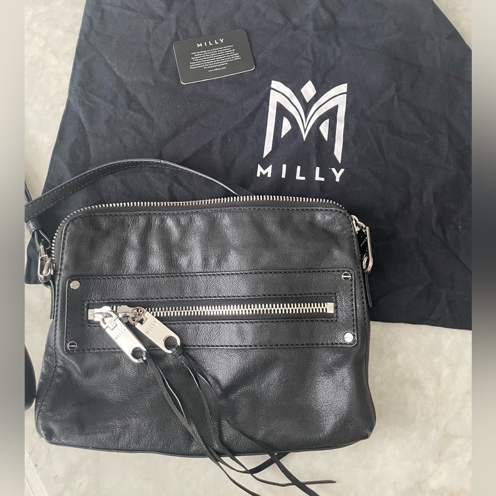 Milly Leather Crossbody Bag
